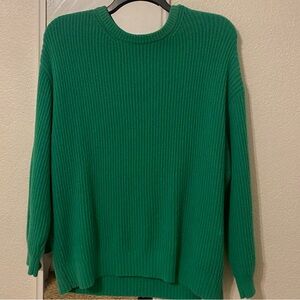 Cotton Candy Vibrant Green Crew Neck Sweater